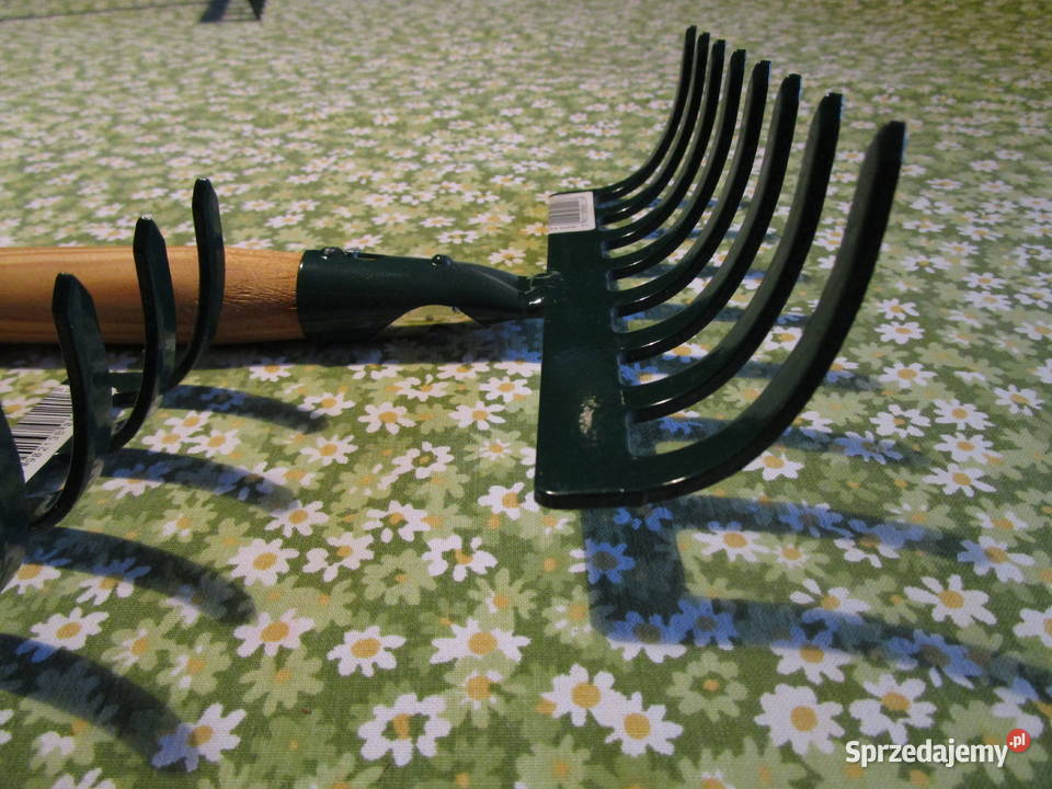 Grabki metalowe krótki małe trzonek drewniany 60 wielkopolskie sprzedam