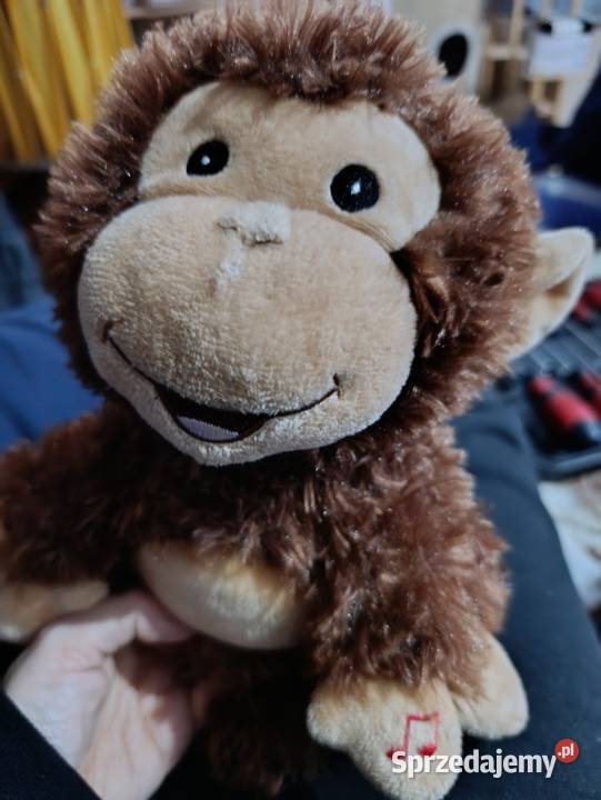 Tańcząca pluszowa małpka grawerowane serce Poznań sprzedam
