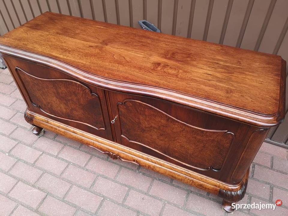 Komoda Niska Ludwik Chippendale Orzech 132 wielkopolskie Swarzędz