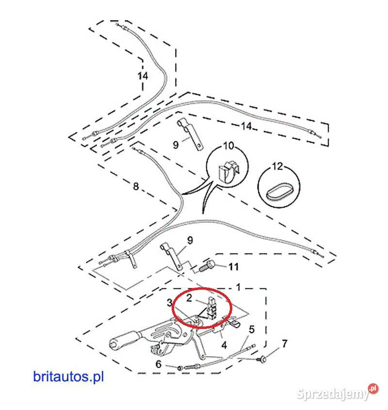 CZUJNIK PRZEŁĄCZNIK HAMULCA RĘCZNEGO ROVER 75 MG Poznań