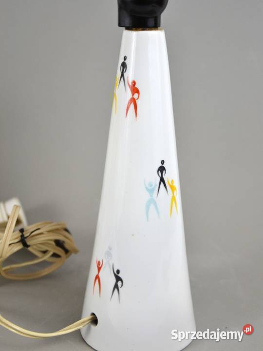 look lampa stołowa porcelana Hollohaza pikasy Bronisze