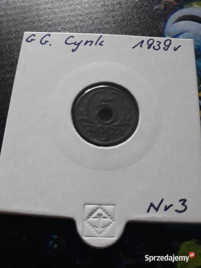 5 Groszy 1939 r Generalna GuberniaUNC 3 Konin
