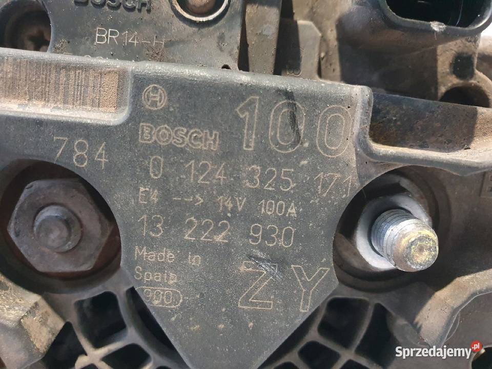 ALTERNATOR Opel Meriva A 14 16V 0124325171 Chełm