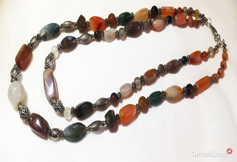 Naszyjnik z agatow Łomża