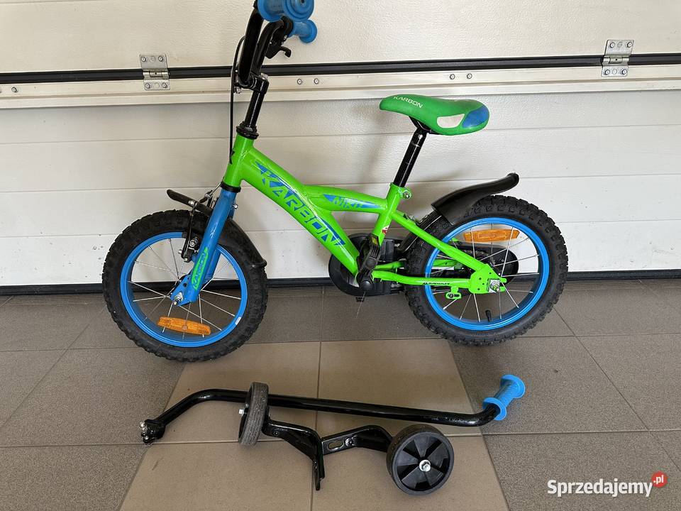 Rowerek Karbon Niki 14 nowy z kulkami i kijkiem