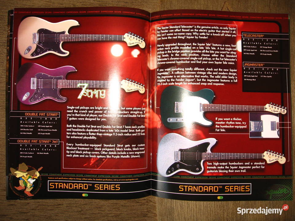 Squier Guitars Basses katalog Instrumenty Kępice
