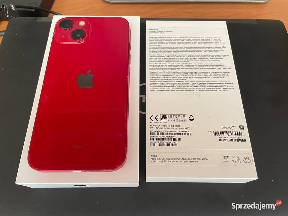 iPhone 13 128GB Red Apple / iPhone sprzedam