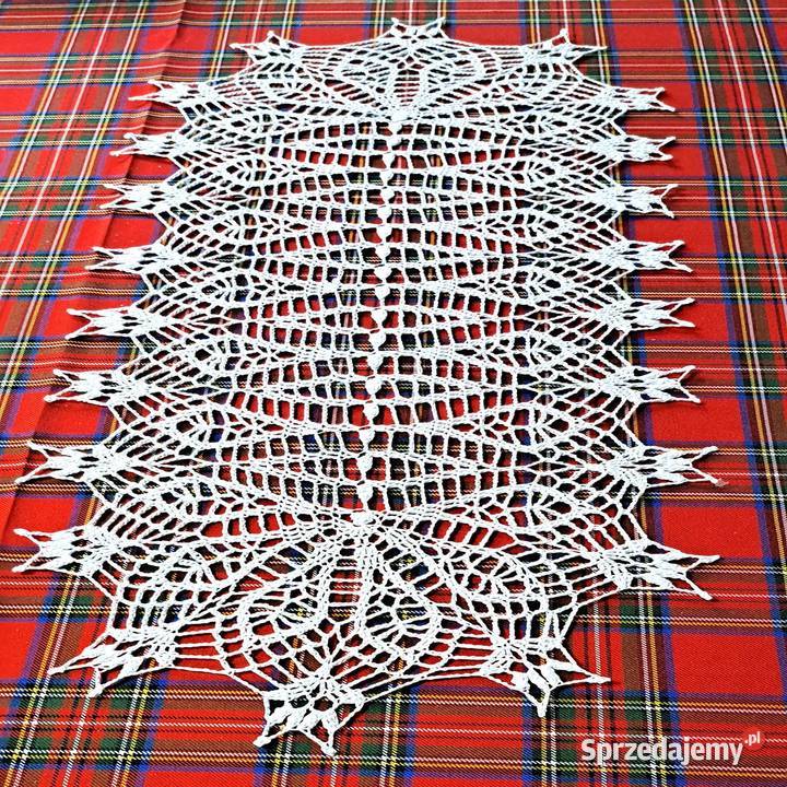 Bieżnik Serweta na szydełku rękodzieło NN16 Bieżniki wielkopolskie Poznań sprzedam