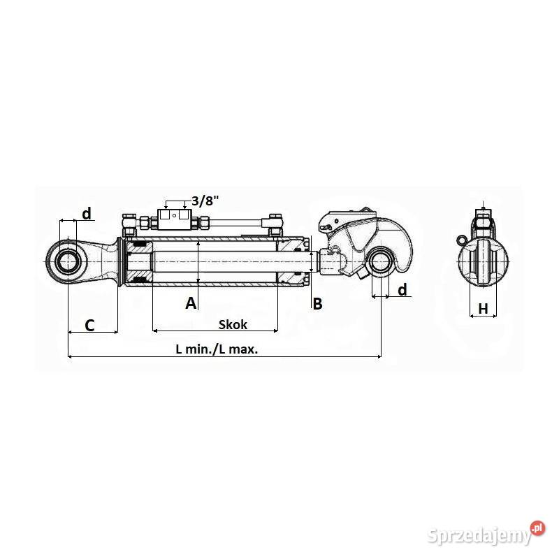 Łącznik centralny hydrauliczny kat3 641921MM bez małopolskie Kamionna