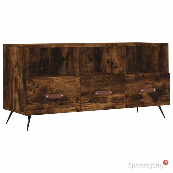 Szafka pod TV przydymiony dąb 102x36x50 WM829009 RTV Warszawa