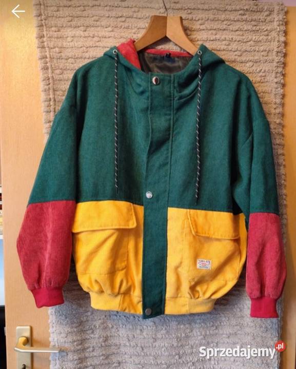 Kurtka sztruksowa unisex zielony