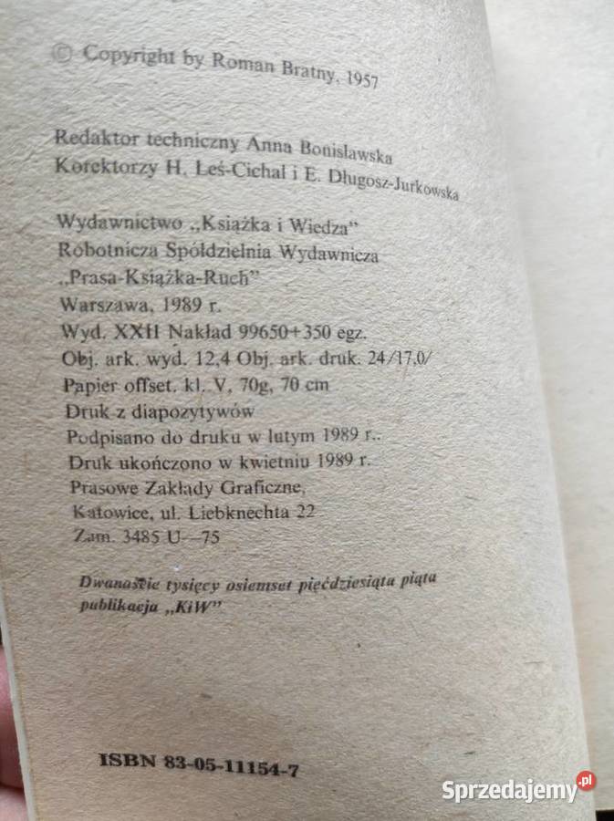 Kolumbowie Rocznik 20 Roman Bratny Kielce