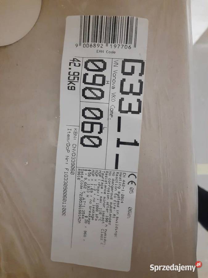 Grzejnik Cosmo 33KV 900x600 1933W