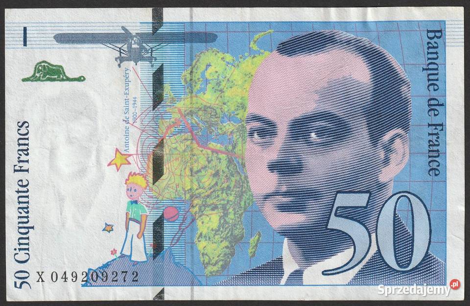 Francja 50 franków 1999 de SaintExupery Łódź