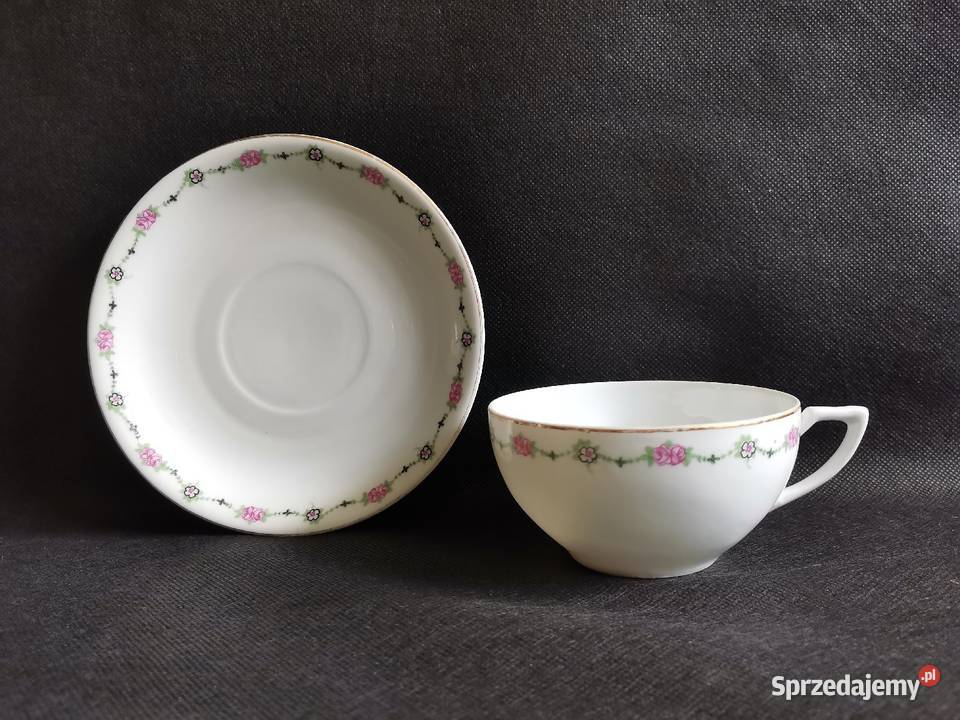 Stara przedwojenna filiżanka porcelana Giesche Katowice