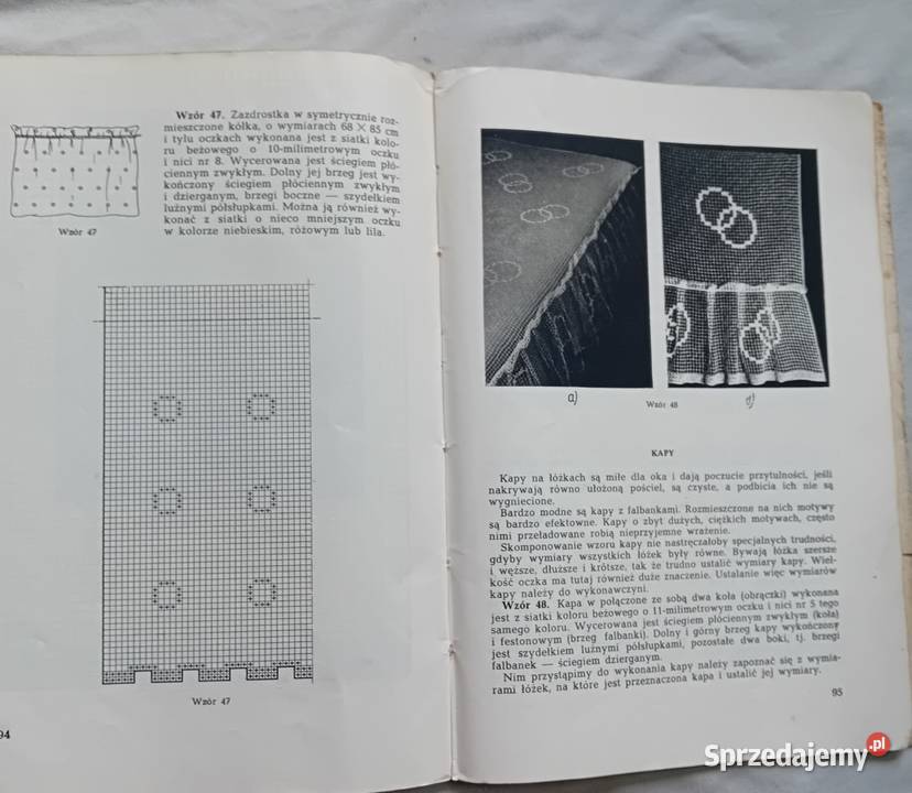 Wera Tuszyńska Roboty siatkowe WPLiS 1959 r wielkopolskie Koźminek