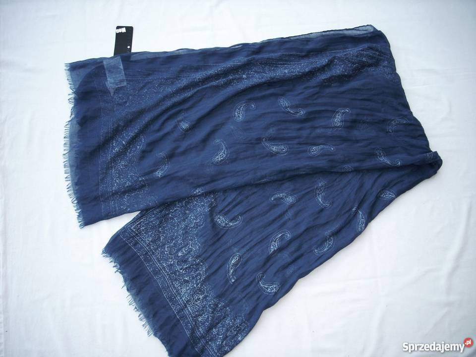YORKER szal NOWY super modny blue