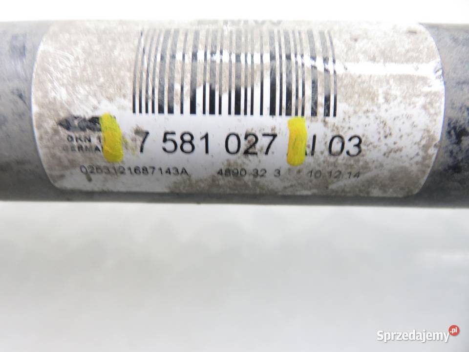 PÓŁOŚ PRAWA TYLNA BMW 5 F11 520 d 7581027