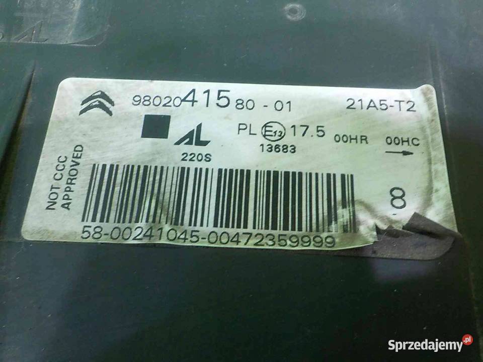 C4 GRAND PICASSO II 20 BHDI 15r lampa lewa przod Suków