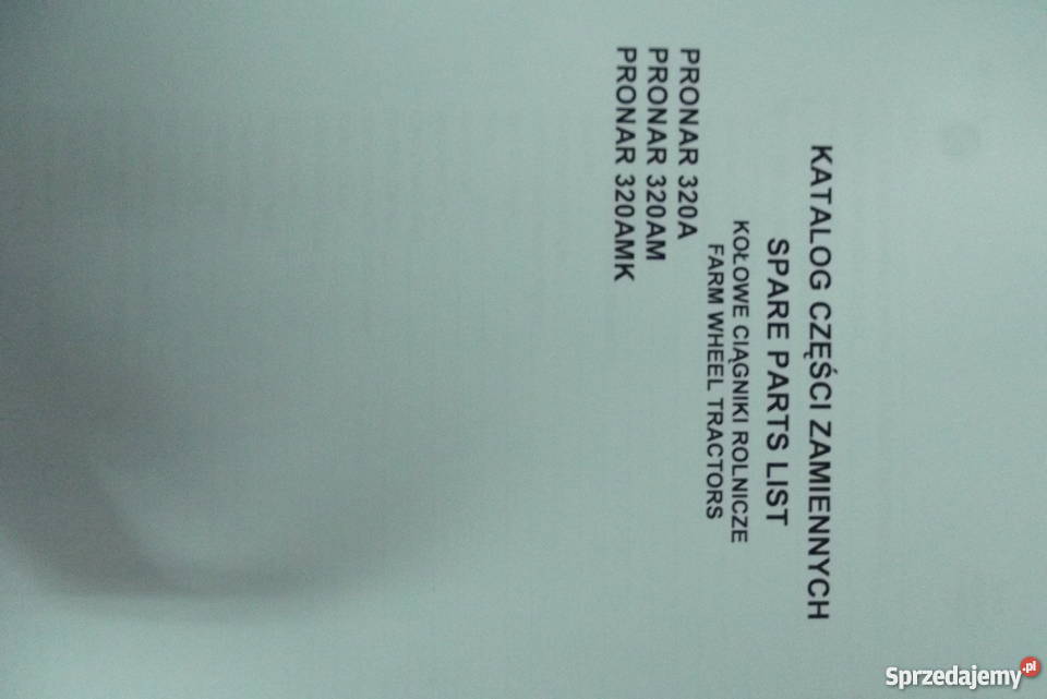 Katalog PRONAR 320A320AM320AMK Parczew sprzedam