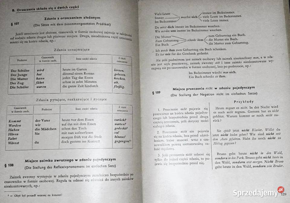Szkolna gramatyka języka niemieckiego Antoni twarda Chełm