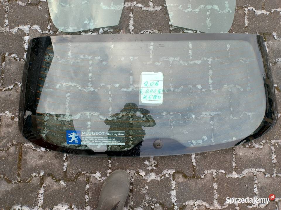 Peugeot 206 5D szyba tylna bagarznika klapy Zahajki-Kolonia