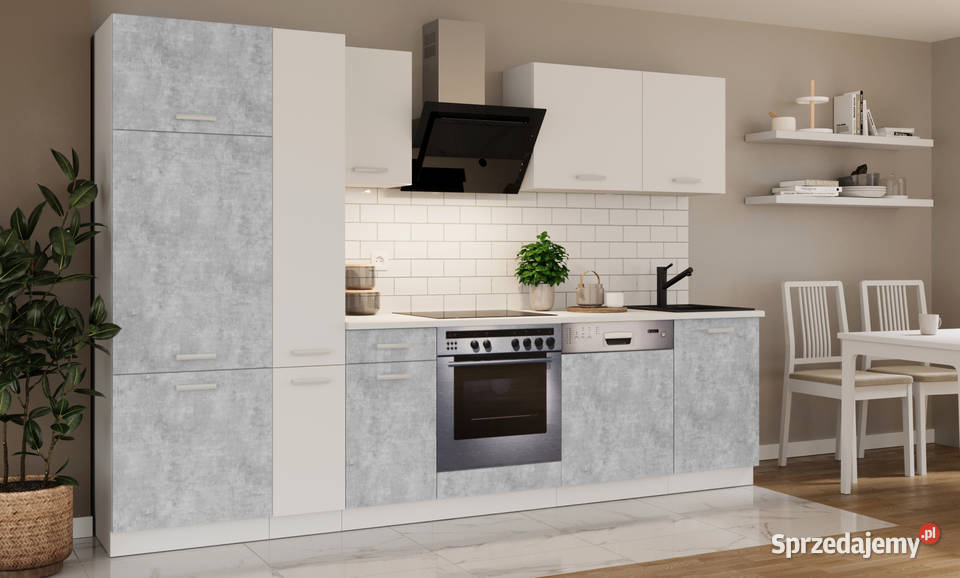Gotowy zestaw mebli kuchennych 300 z blatem 7 Kuchenne Dąbrowa Górnicza