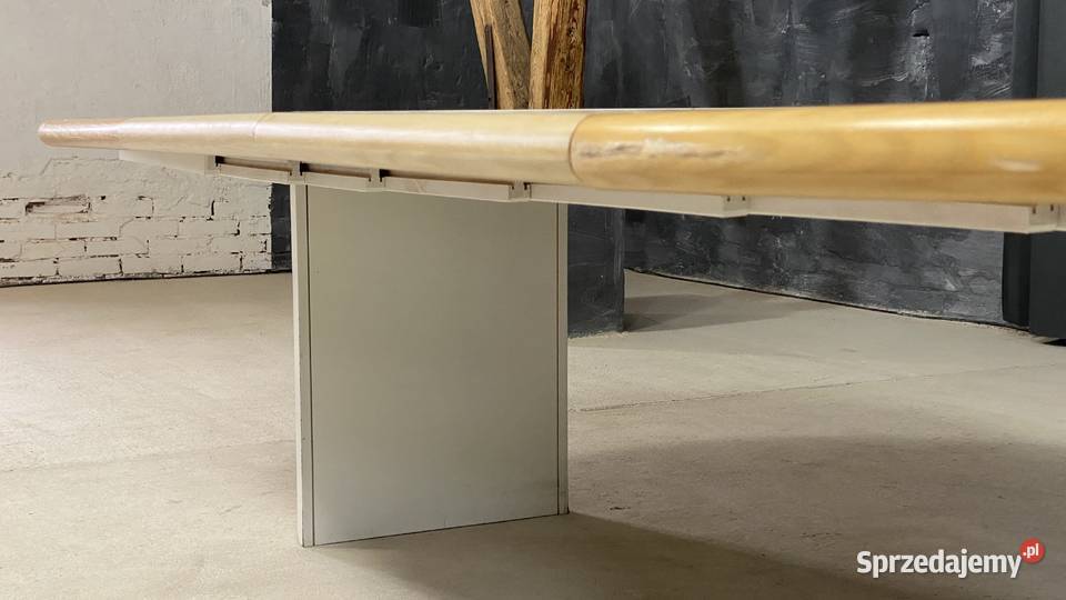 Duży drewnany stół rozkładany 3m masywny biały Budno