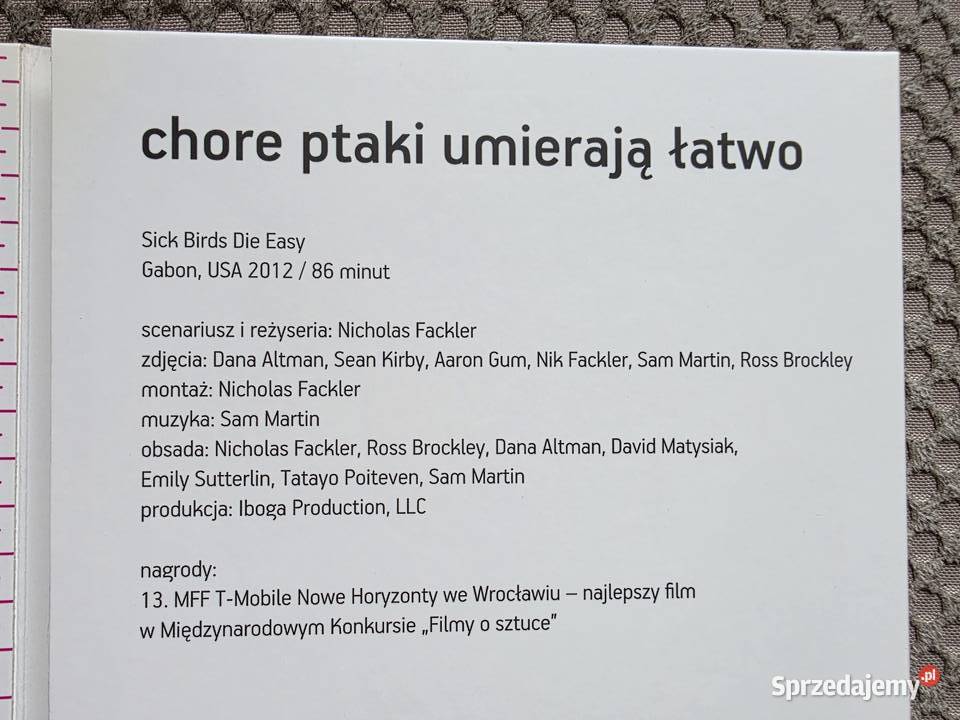 DVD Chore ptaki umierają łatwo reż Nicholas Kraków