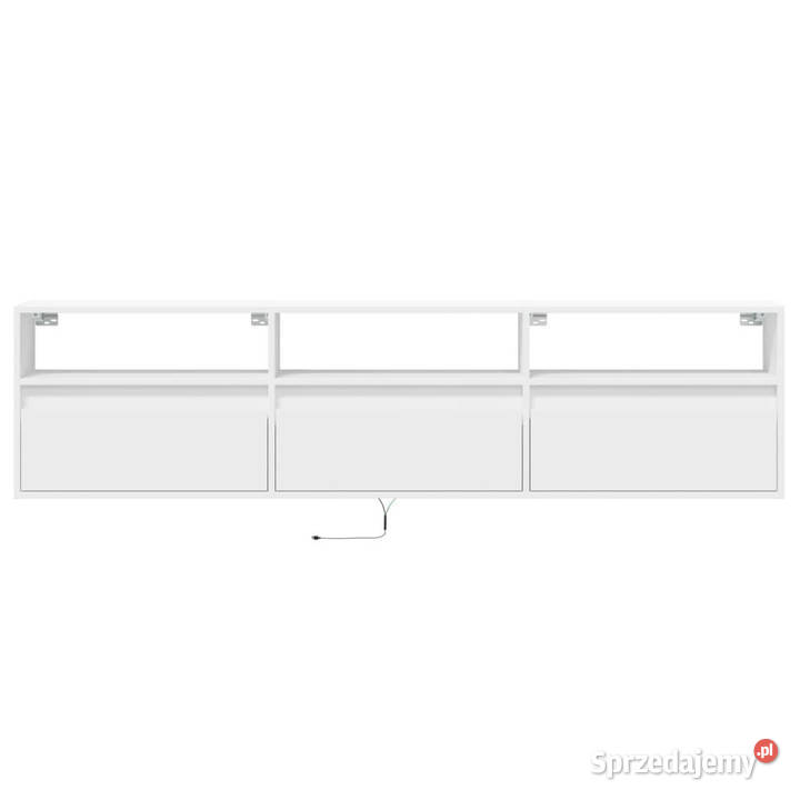 Ścienna szafka pod TV z LED biała 180x31x45 Warszawa sprzedam