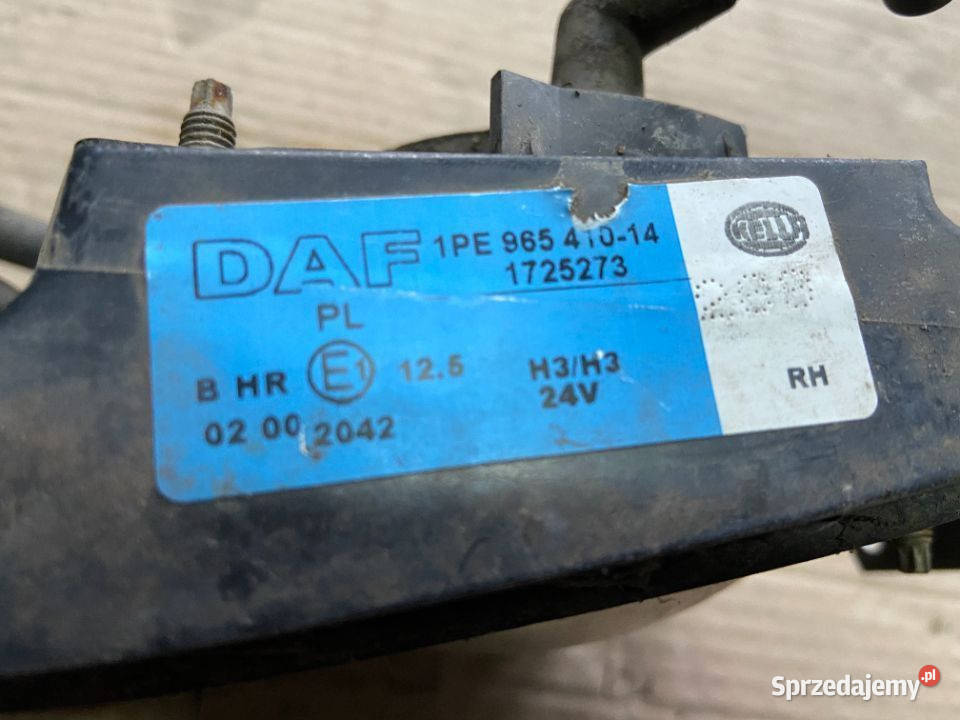 Halogen Daf XF CF 1725272 1725273 Maszewo