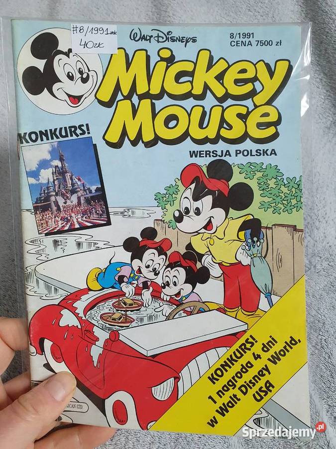 Mickey Mouse zestaw 10 komiksów lata 90te Gdynia