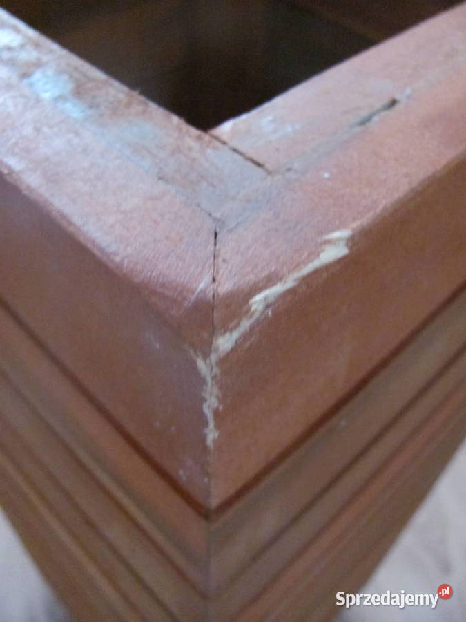 donica lite drewno akacja kolumna doniczka Ogród Zamość