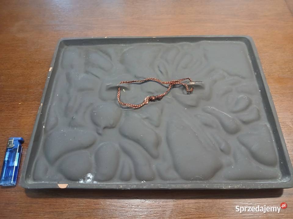 Duża emaliowana tablica ścienna z grafiką w łódzkie Gorzkowice