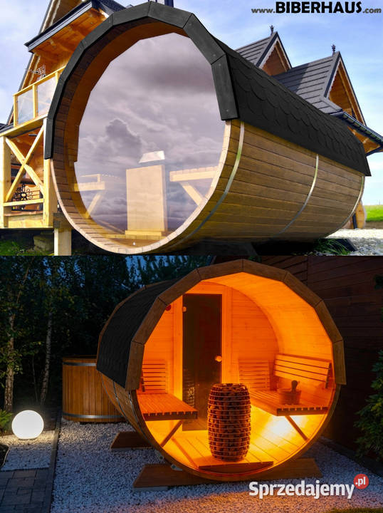 SAUNA Ogrodowa 200 OKNO 100 BECZKA 500L Nowy Targ