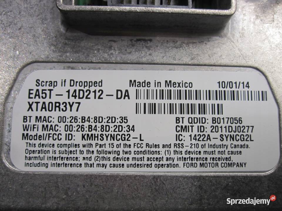 FORD FOCUS MK3 III moduł sterownik wyświetlacza Kielce