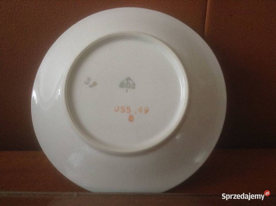 Talerzyk porcelanowy deserowy CHODZIEŻ lata 7080
