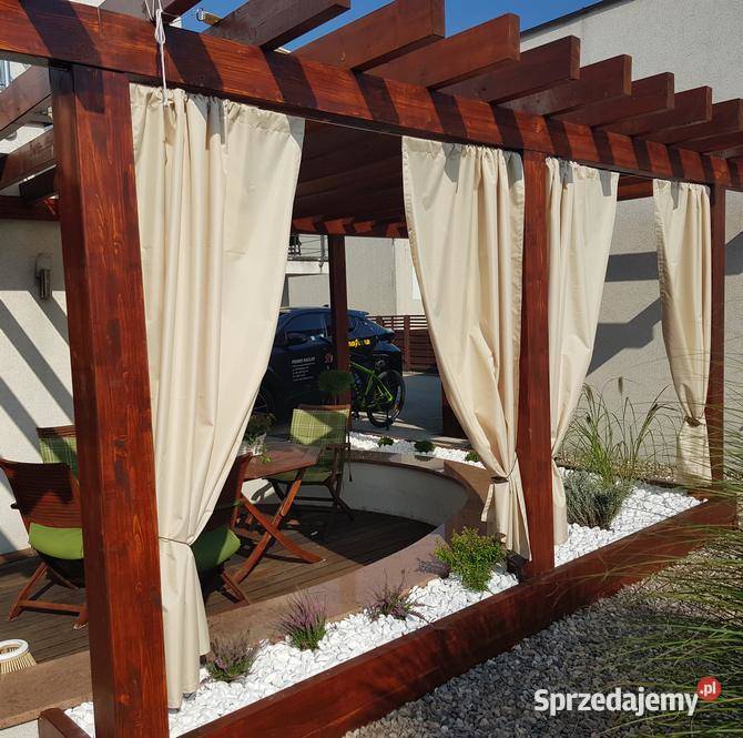 ZASŁONY TARASOWE SZYTE NA WYMIAR Mosina