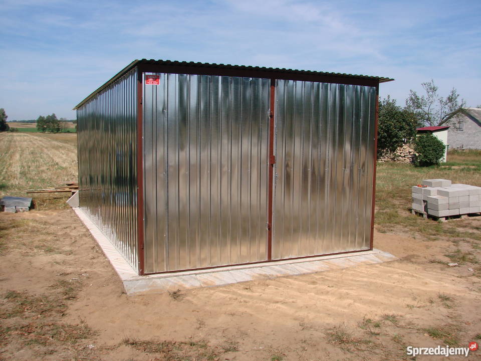 Garaz blaszak 3x5 1350zltransport montaz raty Garaże i miejsca postojowe