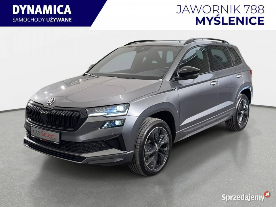 koda Karoq VAT 23 Sportline 15TSI 150 DSG 2024 r podgrzewane fotele Myślenice