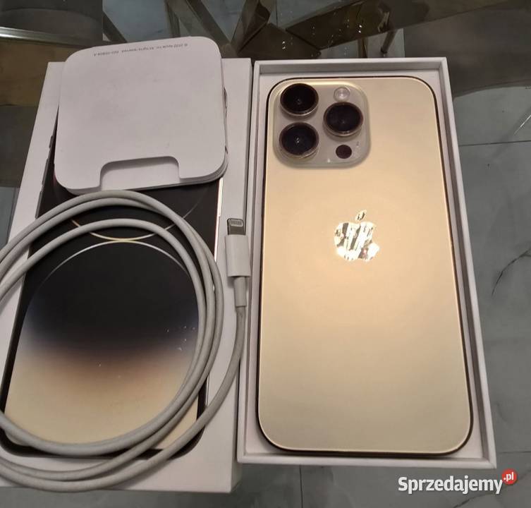 iPhone 14 Pro 256GB Złoty Okazja Bateria 81 Stan opolskie Prudnik