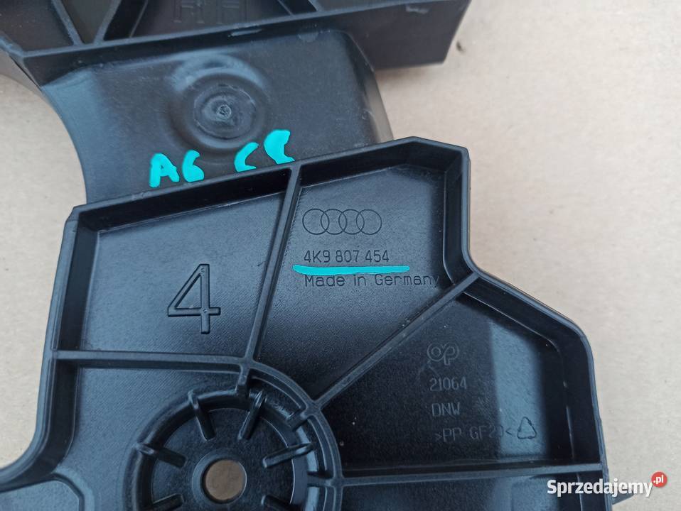 AUDI A6 C8 ŚLIZG ZDERZAKA TYŁ PRAWY 4K9807454 Karoseria Części samochodowe Bieleń