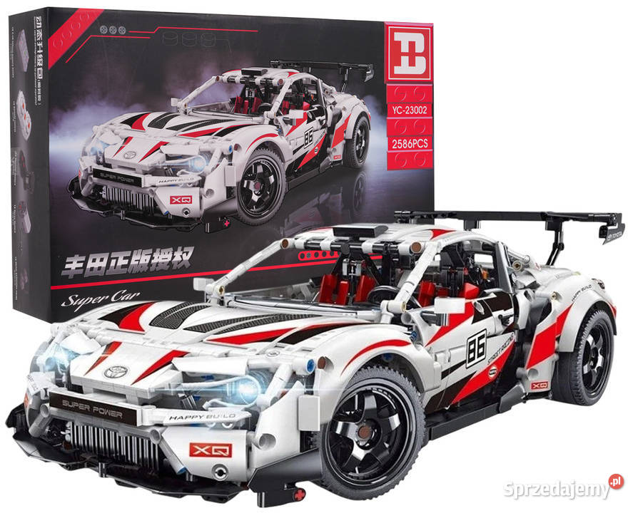 Klocki super car GT86 biały 2586 el otwierane Pozostałe