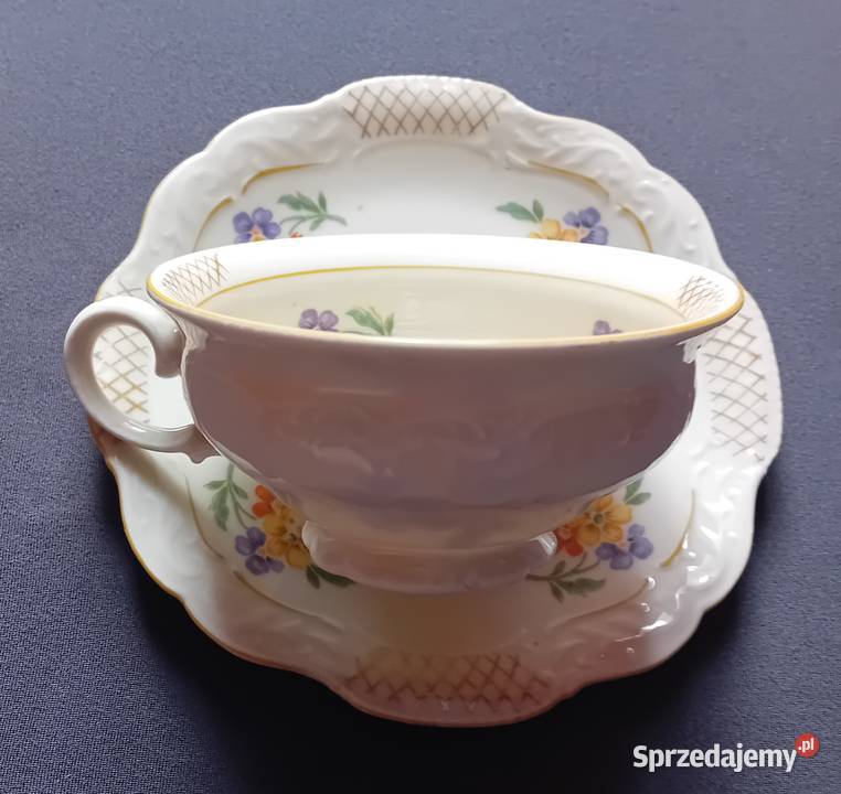 Filiżanka duo Schirnding Bavaria Sygnatura z lat Koźminek