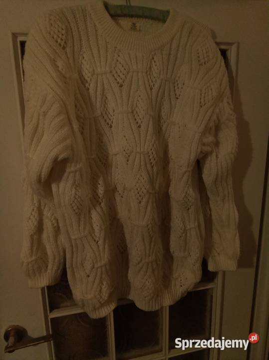 Sweter biały XXXL firmy queens Wkładane przez głowę  Warszawa