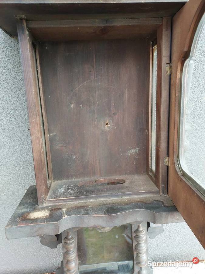 S093 Skrzynia skrzynka obudowa starego zegara pomorskie Tczew