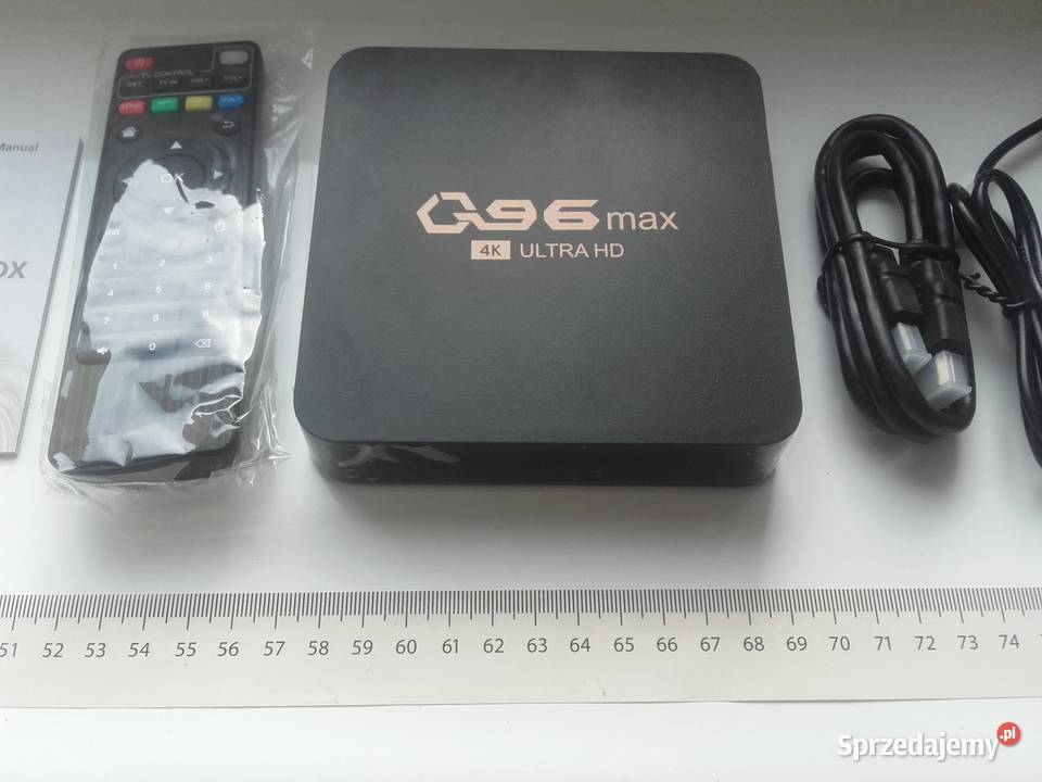 TV BOX, przystawka smart do TV, Q96max Android 10, Quad, WiF