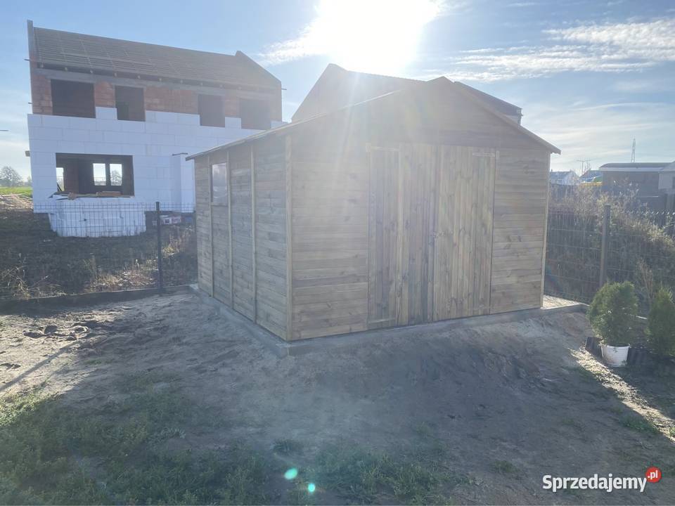 Domek Narzędziowy Ogrodowy Drewniany 330x320