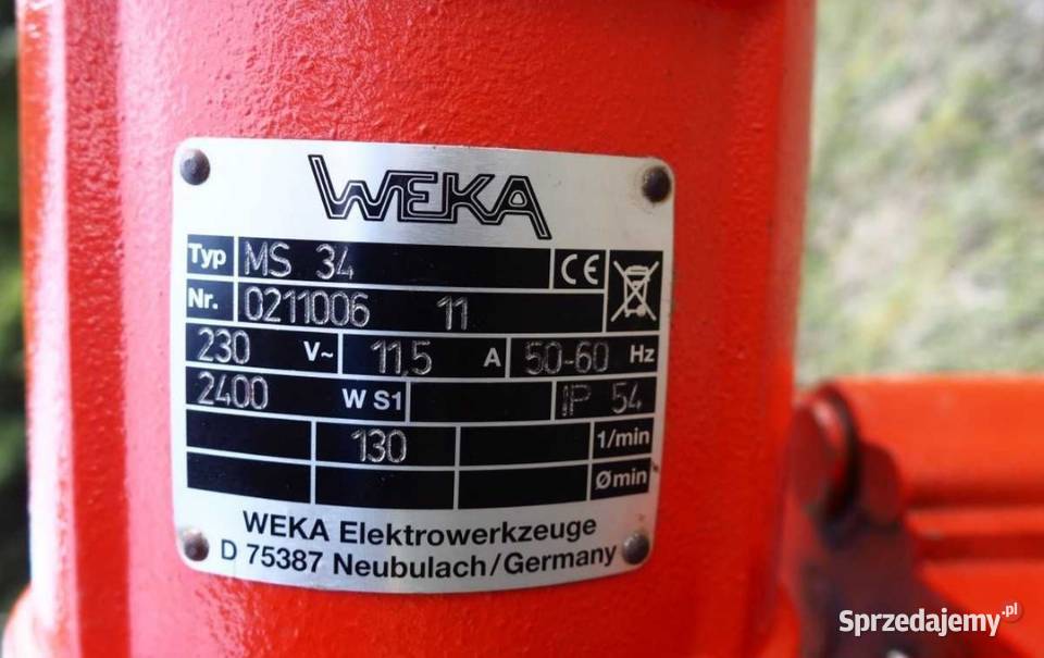Klucz Weka MS34 wiertnica statyw Wiertnice podkarpackie Grębów
