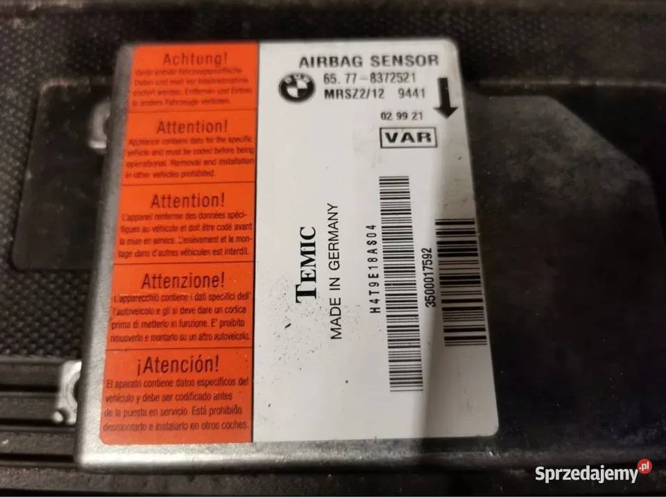 Sensor moduł airbag BMW e46 osobowe Żory sprzedam